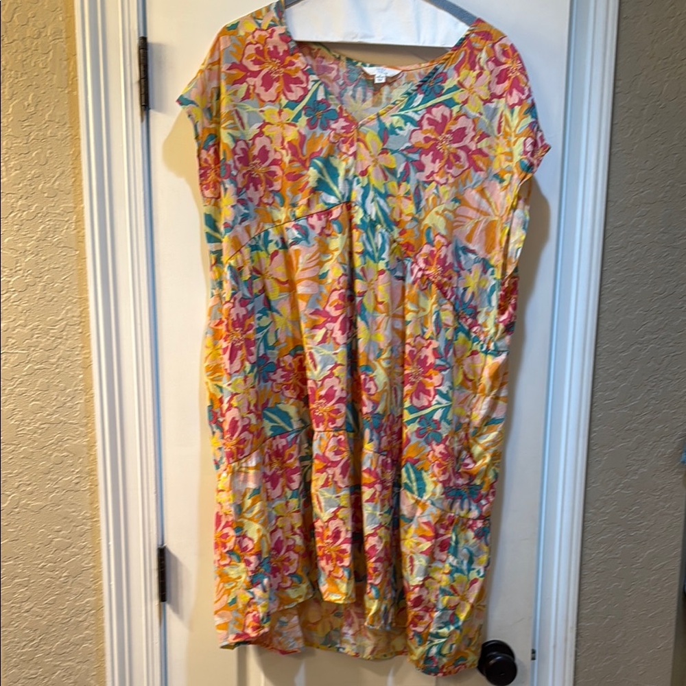 Floral Multicolor Women's Dress